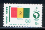 EGYPT / 1969 / AFRICAN TOURIST DAY / FLAG / RWANDA / MNH / VF . - Neufs