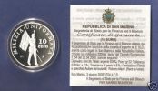 SAN MARINO 10 EURO 2005 ARGENTO PROOF MILIZIA UNIFORMATA - San Marino