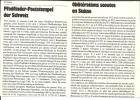 Scouta,  (Pfadfinder) Schweizer Stempel 1925-1979 (Ablichtungen Auf 2 Seiten) (deutsch/französisch) - Philatelie Und Postgeschichte