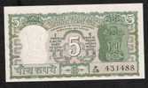 INDIA INDE  P55    5   RUPEES (1970)    S.78   UNC.   2 P.h. - Inde