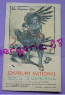 CALENDRIER 1919 EMPRUNT NATIONAL SOCIÉTÉ GÉNÉRALE D'après L'affiche FALTER - SUPERBE - Small : 1941-60