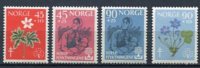 Norway 1960 Sc B62-5 Mi 438-9,442-3 MNH Cv $25 - Nuovi