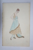 Carte Coloriée - Femme  ( Art Nouveau , ) - Other Illustrators