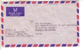 GOOD INDIA Postal Cover To USA 1988 - Good Stamped: Cow ; Flower ; Gandhi - Briefe U. Dokumente