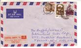 GOOD INDIA Postal Cover To USA 1983 - Good Stamped - Briefe U. Dokumente