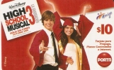 TARJETA DE ECUADOR DE HIGH SCHOOL MUSICAL 3 DE $10  (DISNEY) - Ecuador