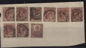 Great Britain Used One Penny Colour Varities, Postmarks, Postmark, Edward 1912...?. - Gebraucht