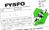 CARTE QSL CARD CQ 1990 RADIOAMATEUR RADIO FY-5 KOUROU (2) GUYANE ROCKET MISSILE - Raumfahrt