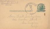 Postal Card - Thomas Jefferson - UX27 - Free Tract Society - Smithville, Ind.  1937 - 1921-40