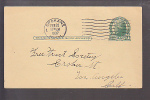 Postal Card - Thomas Jefferson - UX27 - Free Tract Society -   Spokane, Washington,  1937 - 1921-40