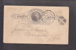 Postal Card - Thomas Jefferson - 1887 - White Hall, New York - ...-1900