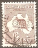 AUSTRALIA - Used 1929  6d  Kangaroo. Watermark 203  (small Mult).  Scott 96 - Oblitérés
