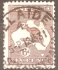 AUSTRALIA - Used 1929  6d  Kangaroo. Watermark 203  (small Mult).  Scott 96. Small Damage Lower Left - Used Stamps