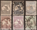 AUSTRALIA - Few Used 1915 Kangaroos To 1/-. Watermark 10 (3rd). Odd Fault, Check Scan - Gebraucht