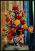 Bouquet De Lis , De Roses Et D'Oeillets Dans Un Vase  -  Bonne Fête Maman - Fleurs  - Fête  Des Mères   - Réf : 20165 - Moederdag