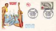 Sports - Ski Nautique - France - Lettre Illustrée De 1963 - Wasserski