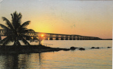 ZS9068 Florida Keys Bahia Honda Bridge Sunset Used Perfect Shape - Key West & The Keys