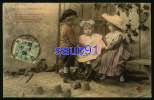 La Petite Soeur  N° 1  - Enfants - Seaux à Sable   -   Poème   - CPA De 1906  - Réf : 20303 - Collections, Lots & Séries