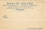 PALERMO  -  12.05.1915  - Cartolina  Pubbl.  " Madame Milano" - Pubblicitari