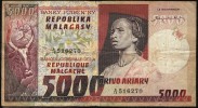 MADAGASCAR  : 5000 Francs – P66 - VF - Madagascar