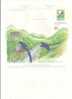 1999 Taiwan Pre-stamp Aerogram Aerogramme Blue Magpie Birds Bird Falls Waterfall Postal Stationary - Water