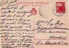 POZZALLO  /  MODICA  - Cartolina Postale Da Lire 3 Viaggiata - 16.10.1945 - Marcophilia