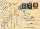 NAPOLI  /  Città  - Cartolina Postale Da Cent. 30 + 15 X 2  A.C.S.  - 07.02.1945 - Marcophilia