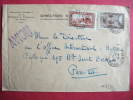 Maroc Morocco Marruecos Lettre Avion Rabat 1938 ( Entête Résidence Générale ) Cover Carta - Storia Postale