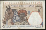 AFRIQUE OCCIDENTALE  (French West Africa) :  25 Francs - 1942 - P27 - États D'Afrique De L'Ouest