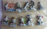 SERIE COMPLETE DE 10 FEVES HAPPY FEET PINGUIN Feve - Cartoni Animati