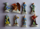 RARE SERIE COMPLETE DE 8 FEVES EXCALIBUR WB 1999 Feve - Cartoons