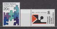 H0271 - UNO ONU NEW YORK N°335/36 ** HANDIKAPES - Nuovi