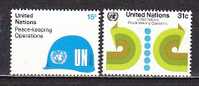 H0267 - UNO ONU NEW YORK N°312/13 ** PEACE KEEPING - Unused Stamps