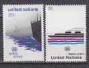 H0285 - UNO ONU NEW YORK N°385/86 ** SURETE EN LA MER - Ungebraucht