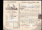 RECU - TRANSPORT-LIGNE REGULIERE DE VAPEURS ENTRE BORDEAUX ET L´ESPAGNE - VIN ROUGE - 27/03/1884 - Transportmiddelen