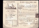 RECU - TRANSPORT-LIGNE REGULIERE DE VAPEURS ENTRE BORDEAUX ET L´ESPAGNE - VIN ROUGE - 27/03/1884 - Transport