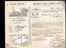 RECU - TRANSPORT-LIGNE REGULIERE DE VAPEURS ENTRE BORDEAUX ET L´ESPAGNE  - DEMI MUIDS VIDES  - 23/03/1883 - Transports