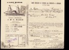 RECU - TRANSPORT-LIGNE REGULIERE DE VAPEURS ENTRE BORDEAUX ET L´ESPAGNE - FÛTS VIDES  - 22/09/1884 - Verkehr & Transport