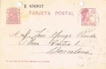 Entero Postal CASTALLA (Alicante) 1932 Republica - 1850-1931