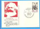 Cancellation Speciale Karl Marx. Democratic Republic Of Germany Postcard 1983 - Karl Marx