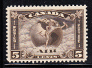 Canada Scott #C2 MH 5c Mercury With Scroll In Hand - Poste Aérienne