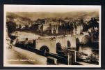 RB 784 - Early Real Photo Postcard - Llangollen Bridge & Town - Denbighshire Wales - Denbighshire