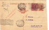 LIVORNO /   28.3.1925 - Intero Postale Pubbl. " V.E. Giraudini " - Michetti Cent. 30 + 10 Leoni - Reklame