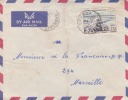 Cameroun,Garoua,1956,colo Nies  Françaises,pont Sur Le Wouri,n°301 Sur Lettre - Brieven En Documenten