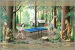 Table Tennis Stamped Carte Postal 1275 -4 - Tischtennis