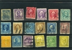 LOT DE 18 TIMBRES  OBLITERES , DES ETATS UNIS . - Used Stamps