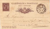 PALERMO / CATANIA  30.4.1881 - Intero Postale Pubbl. " Carid Wedekind & C. " - Cent. 10 - Publicité