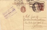 MILANO / CATANIA  13.3.1933 - Intero Postale Pubbl. " Avv. Giuseppe Mangano " - Cent. 30 Michetti - Publicity