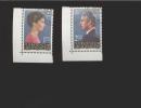 Liechtenstein  Gestempelt 864-865 Erbprinz Hans, Prinzessin Marie Eckrand  Ungefaltet - Used Stamps