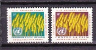 H0073 - ONU UNO NEW YORK N°112/13 ** CONTRE LA FAIM - Unused Stamps